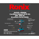 RONIX Cordless Drill 8900K 20V