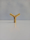 BRASS ADAPTOR WYE Y SHAPE