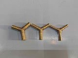 BRASS ADAPTOR WYE Y SHAPE