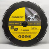 SUNRISE TCT SAW BLADE FOR ALUMINUM 10"