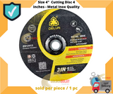 Branded Cutting Disc 4 inches - Metal Inox