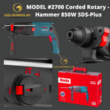 Ronix Corded Rotary Hammer,1250W, SDS-Plus Model #2700