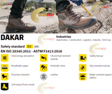 Dakar Safety Jogger Safety Shoes Original - DAKAR S3 Brown - Antistatic shoe - Safety toecap