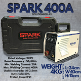 Spark Inverter Welding Machine - 400A WHITE with HARD CASING Portable Complete Accessories