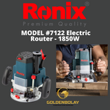 Ronix Electric Router, 1850W, 220V Model #7112