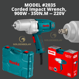 Ronix Corded Impact Wrench  900W,350N.M, 220V MODEL #2035