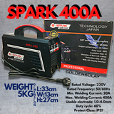 Spark INDUSTRIAL Inverter Welding Machine - 400a BLACK INDUSTRIAL Complete Accessories
