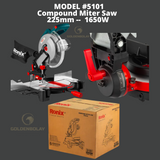 Ronix Compound Miter Saw 225mm, 1650W Model #5101