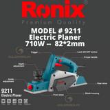 Ronix Electric Planer, 710W, 82*2mm  Model #9211