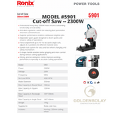 Ronix Cut-off Saw 2300W Model #5901