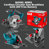 Ronix Cordless Brushless Circular Saw 20V battery Model #8902